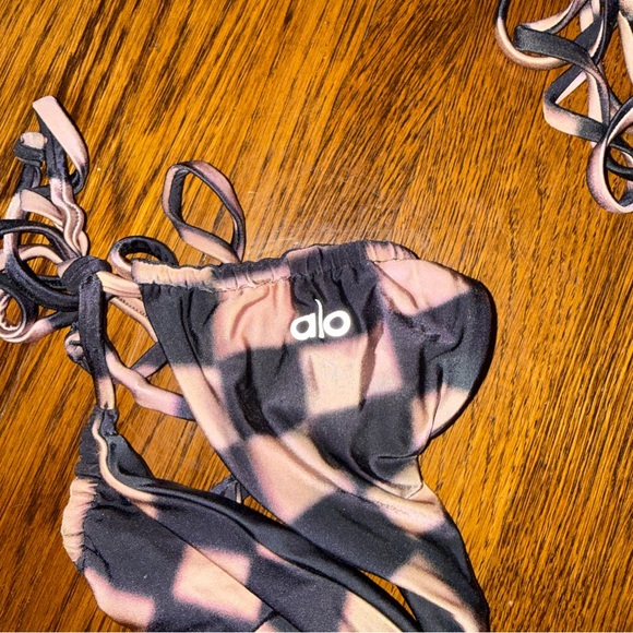 Frankies Bikinis & Alo Tia Satin String Bikini - Picture 5 of 6